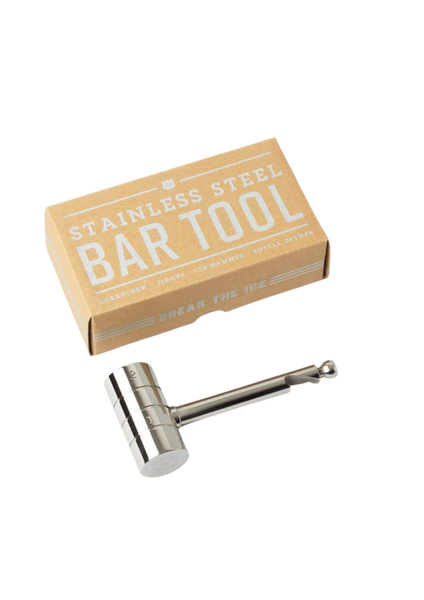 Silver 4 In 1 Bar Tool