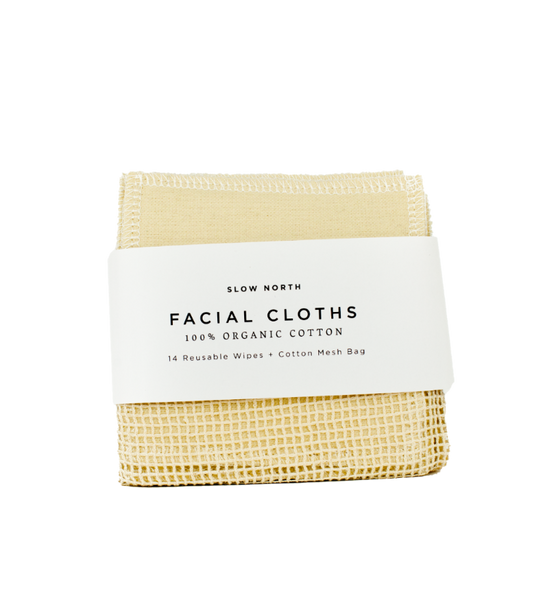 Organic Cotton Facial Cloths- Eco -Friendly Reusable Facial Cloths